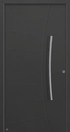 black front door